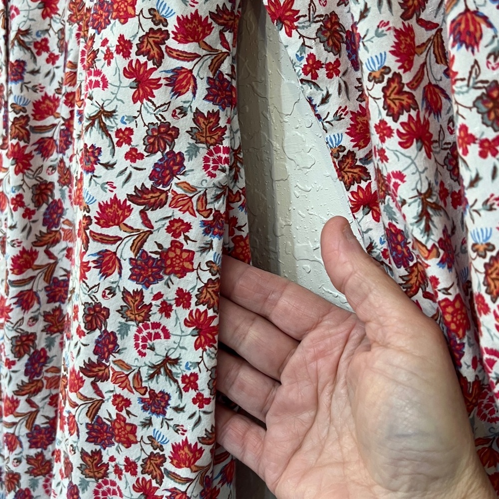 Universal Thread Floral Button Front Long Sleeve … - image 6